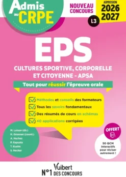 Admis au CRPE 2026-2027 - Epreuve orale d’admission L3 - EPS