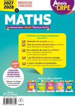 Admis au CRPE 2027-2028 - Maths : Epreuve écrite d’admissibilité L3