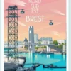 Affiche A2 "Brest Nord Sud Est"