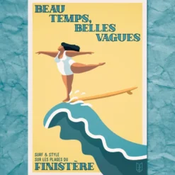 Affiche Surf Lady