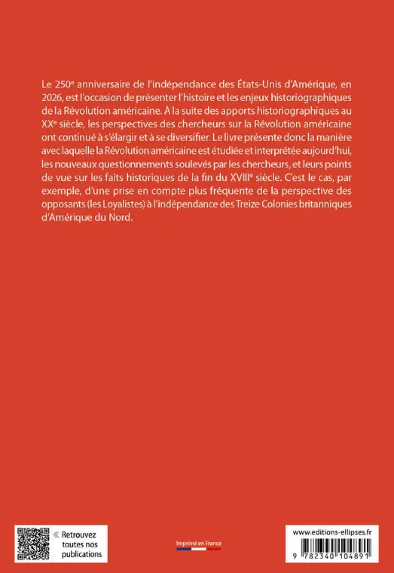 Agrégation anglais 2026 - La Révolution américaine, 1763-1783