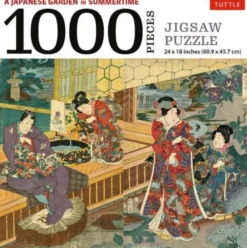 A Japanese Garden in Summertime Jigsaw Puzzle - 1000 pieces /anglais