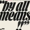 AlbumCD 12 CM LP By All Means
