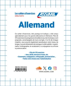 Allemand Débutants (cahier d'exercices)