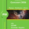 Annales des Concours 2026 – PSI Physique, Modélisation et Chimie