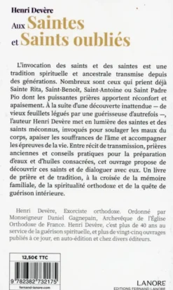 Aux Saintes et Saints oubliés - Prières, eaux et huiles de guérison