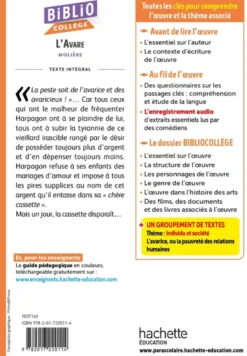 Bibliocollège - L'Avare, Molière