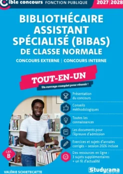 Bibliothécaire assistant spécialisé (BIBAS) de classe normale – Tout-en-un (Catégorie B– Concours 2027-2028)