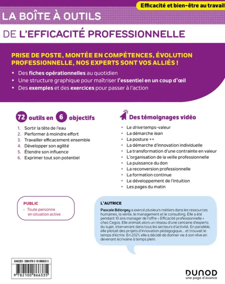 Boîte à outils Efficacité / Bien-être au travailLa boîte à outils de l'Efficacité professionnelle - 2e éd.