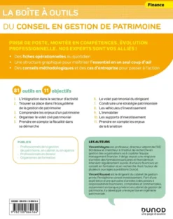 Boîte à outils Gestion / Finance - ComptabilitéLa boîte à outils du conseil en gestion de patrimoine