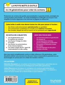 Boîte à outils Marketing / CommunicationLa Petite Boîte à Outils des IA génératives pour créer du contenu