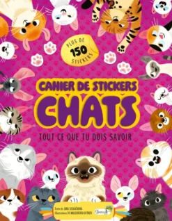Cahier de stickers chats