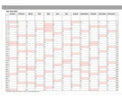 Calendrier 2027 - S
