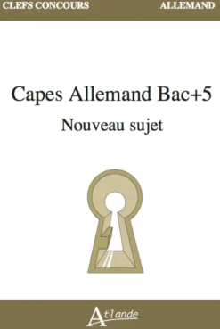 CAPES Allemand Bac+5 Nouveau sujet