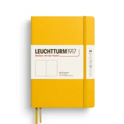 Carnet A5 rigide pages blanches Jaune
