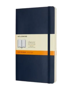 Carnet grand format souple - Pages lignées - Marine