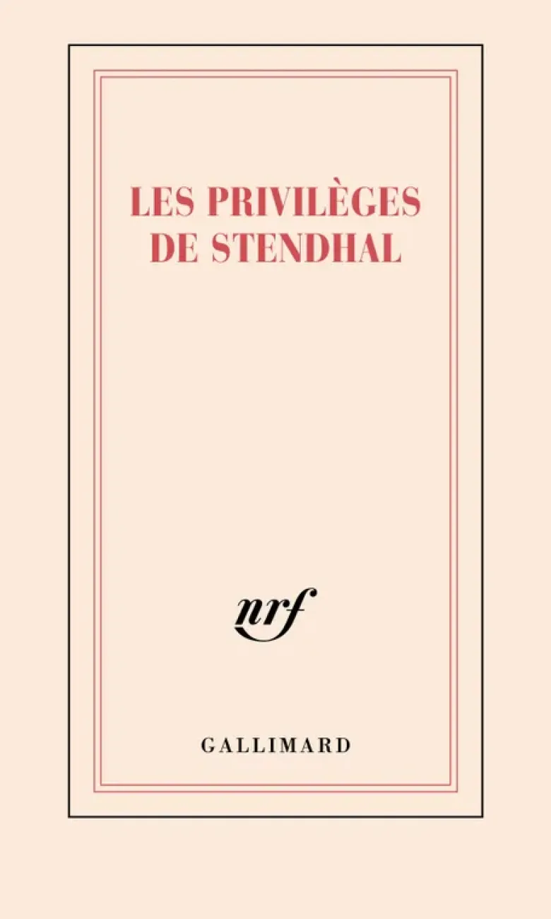 Carnet "Les privilèges de Stendhal" (papeterie)