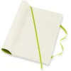 Carnet souple grand format -pages blanches - Vert citron