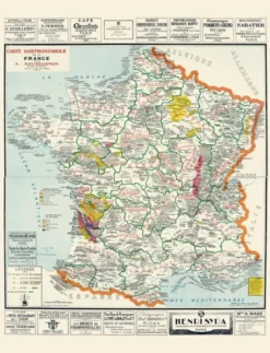 Carte - Carte gastronomique de la France