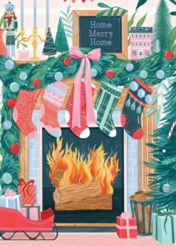 Cheminée de Noël