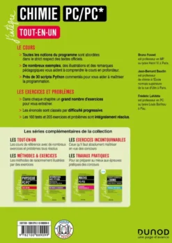 Chimie Tout-en-un PC/PC* - 5e éd.