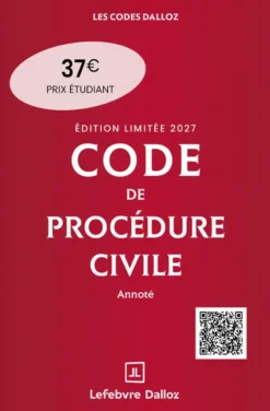 Code de procédure civile 2027 annoté. Édition limitée. 118e éd.