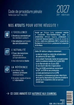 Code de procédure pénale 2027