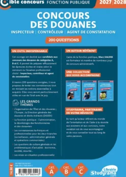 Concours des douanes – 200 questions (Catégories A, B et C – Édition 2027-2028)
