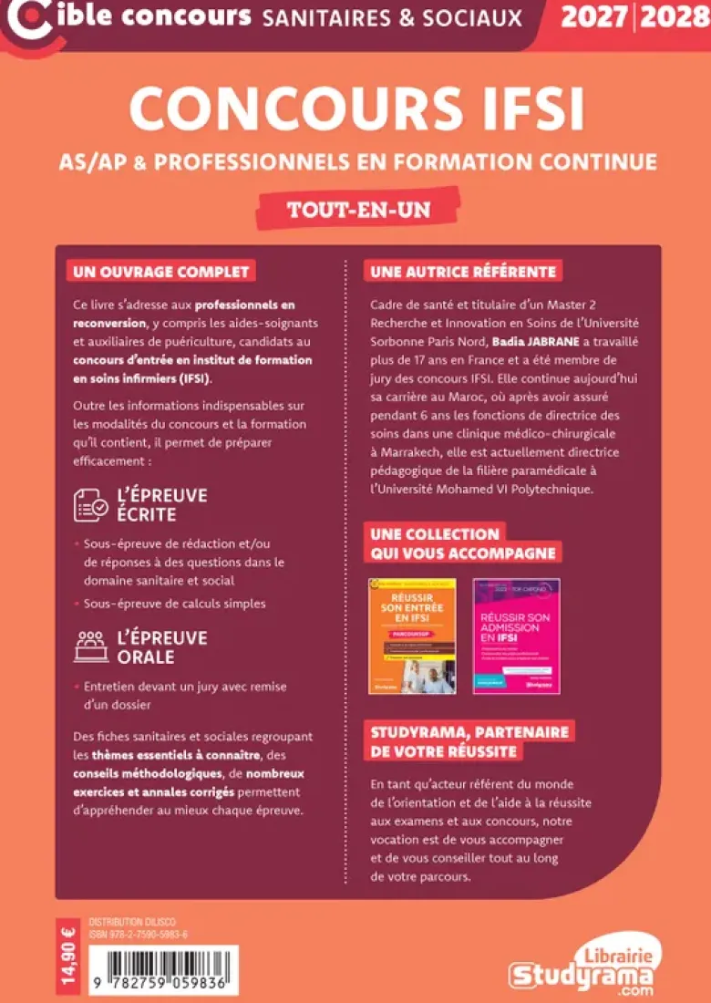 Concours IFSI pour les professionnels – Tout-en-un (Concours 2027-2028)