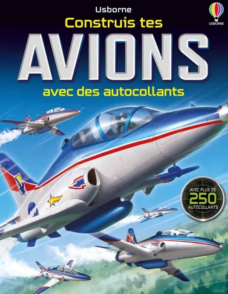 Construis tes avions avec des autocollants - Dès 5 ans