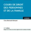 Cours de droit des personnes et de la famille