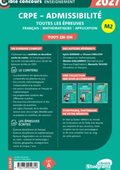 CRPE – Admissibilité – Toutes les épreuves (Concours 2026-2027)
