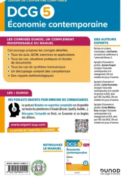 DCG 5 Économie contemporaineDCG 5 - Economie contemporaine - Corrigés - Réforme 2026-2027