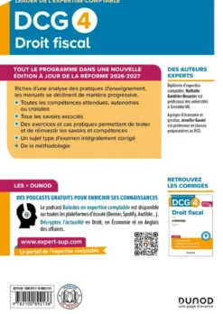 DCG 4 - Droit fiscal - Manuel - Réforme 2026-2027
