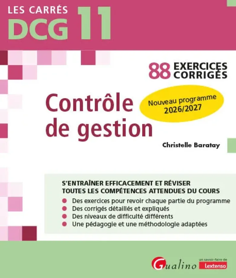 DCG 11 - Exercices corrigés - Contrôle de gestion