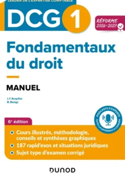 DCG 1 - Fondamentaux du droit - Manuel - Réforme 2026-2027
