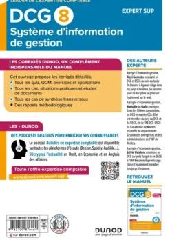 DCG 8 - Systèmes d'information de gestion - DCG 8DCG 8 Système d'information de gestion - Corrigés - Réforme 2026-2027
