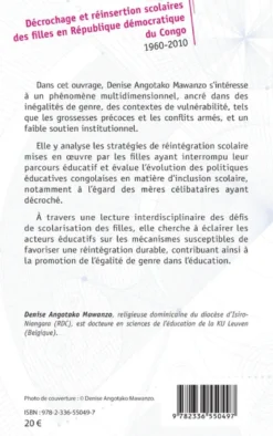 Décrochage et réinsertion scolaires des filles en République démocratique du Congo