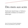 Des mots aux actes
