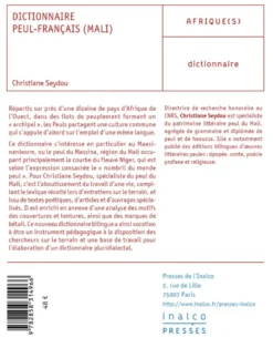 Dictionnaire peul-français (Mali)