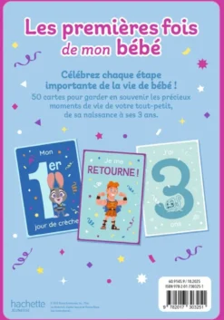 DISNEY BABY - Les premières fois de mon bébé - 50 cartes étapes