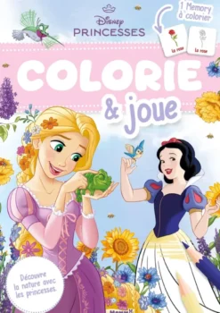 Disney Princesses - Colorie & joue - Découvre la nature avec les princesses - 1 Memory à colorier