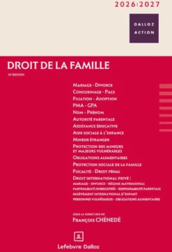 Droit de la famille 2026/2027. 10e éd.