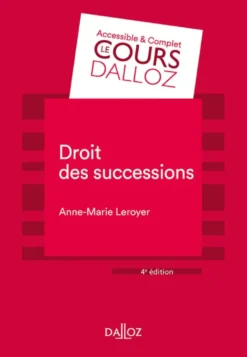 Droit des successions. 4e éd.