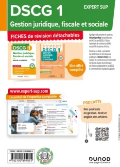 DSCG 1 - Gestion juridique, fiscale et sociale - DSCG 1DSCG 1 Gestion juridique, fiscale et sociale - Fiches 2026