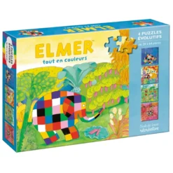 Elmer tout en couleurs - Puzzles évolutifs
