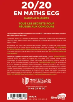 20/20 en Maths ECG - Maths appliquées
