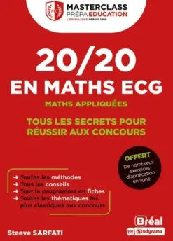 20/20 en Maths ECG - Maths appliquées