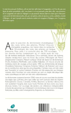 Etymologia botanica, dictionnaire des noms français des plantes