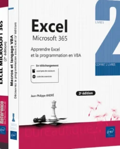 Excel Microsoft 365 - Coffret de 2 livres : Apprendre Excel et la programmation en VBA (2e édition)